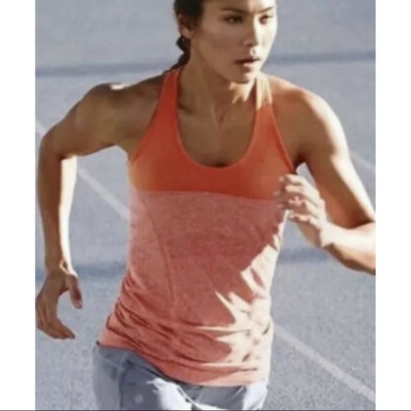 Athleta Fastest Track Coral Racerback Tank Top Sz Small - Picture 7 of 7